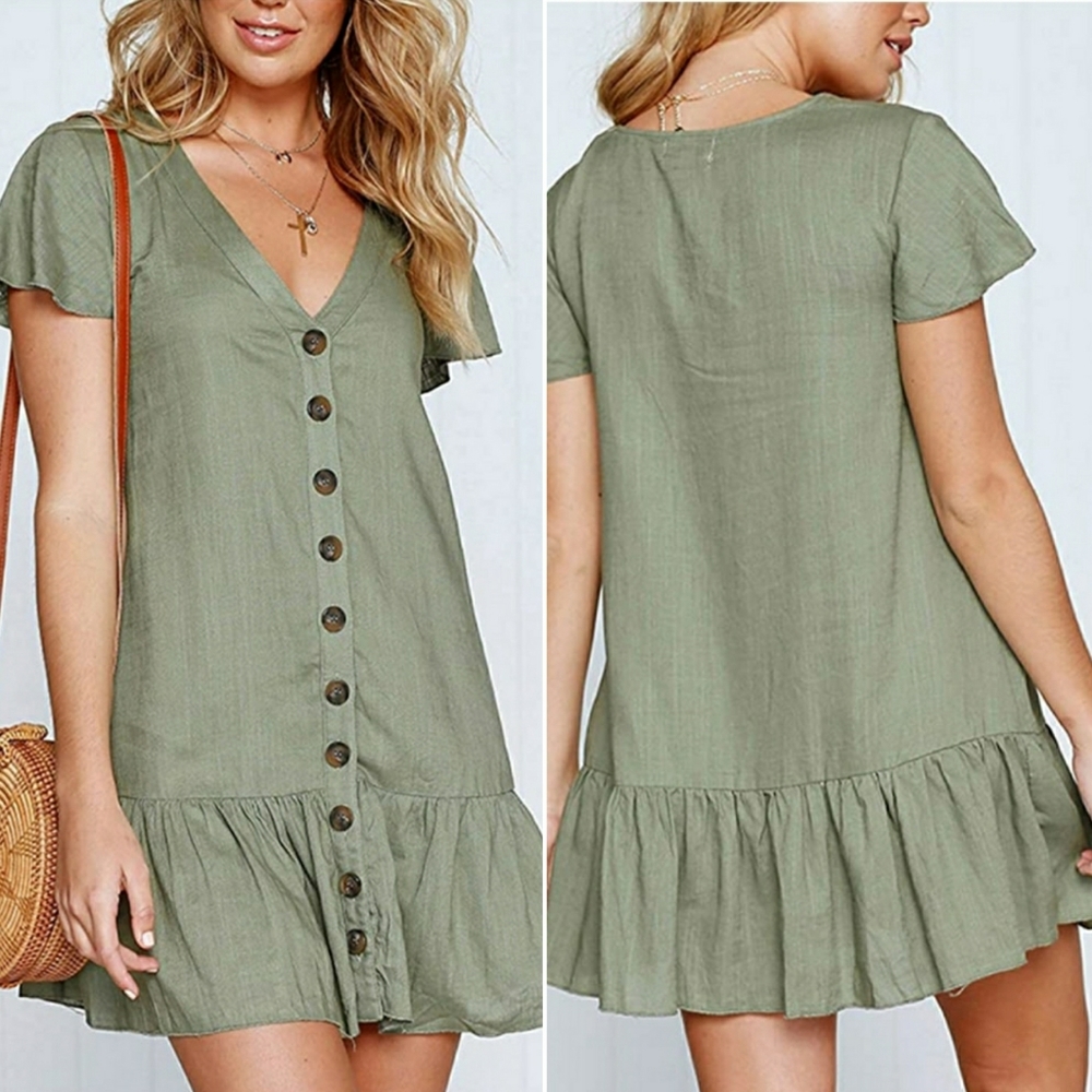 🆕️ Olive Skater Dress